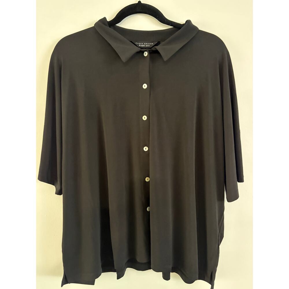 Susan Graver Button Up - Picture 3 of 4
